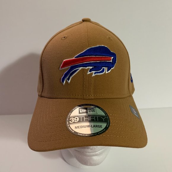 New Era 39Thirty Hat NFL Buffalo Bills Stretch Fit Cap Lt Bronze Medium / Large - Picture 1 of 8